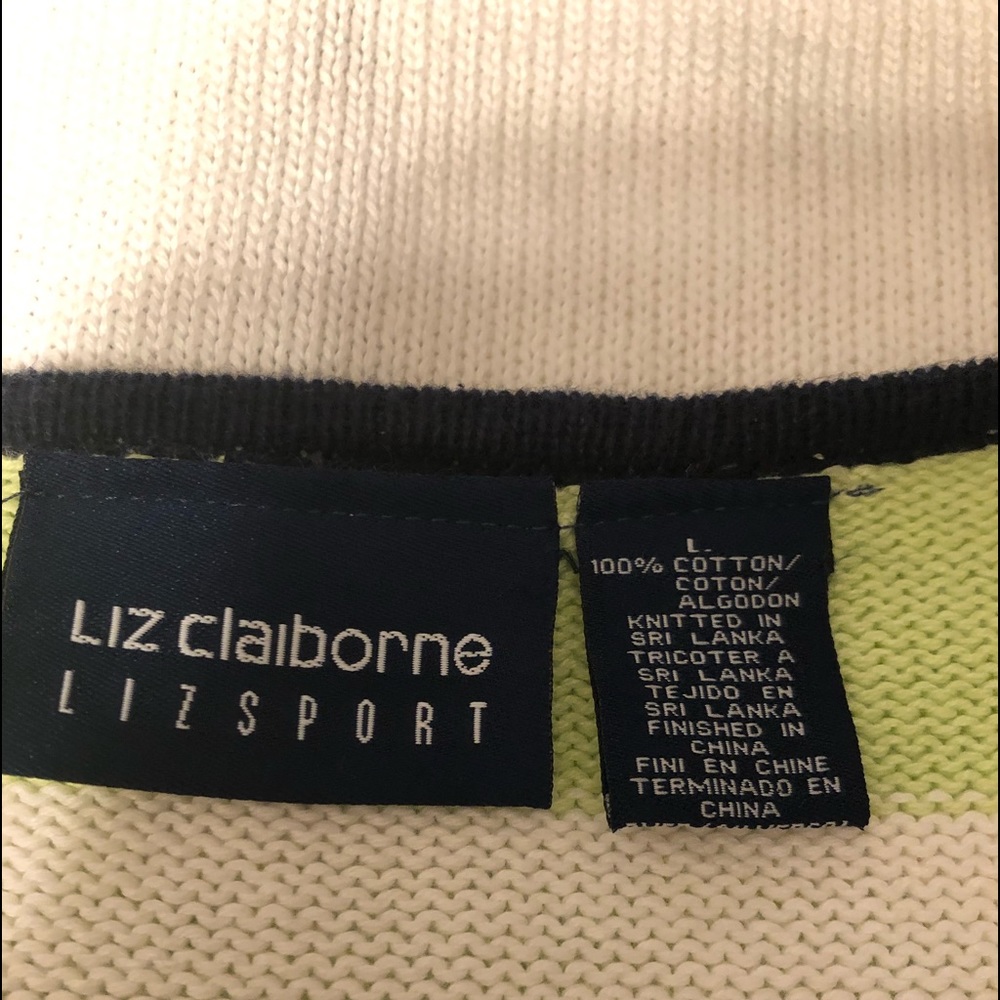 Liz Claiborne. 🌺. Zipper Cardigan - Picture 2 of 7